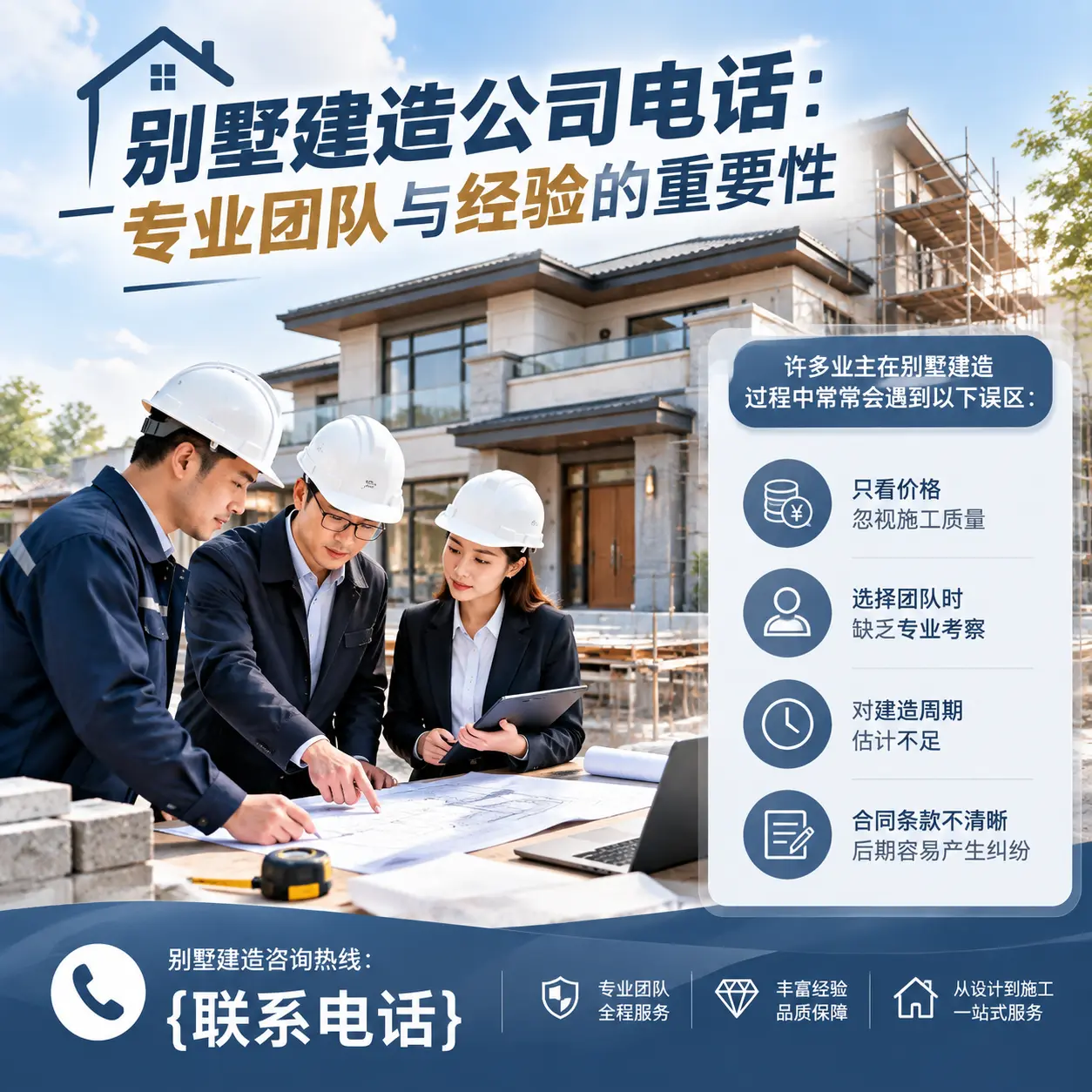 都匀别墅建造公司电话:专业团队与经验的重要性