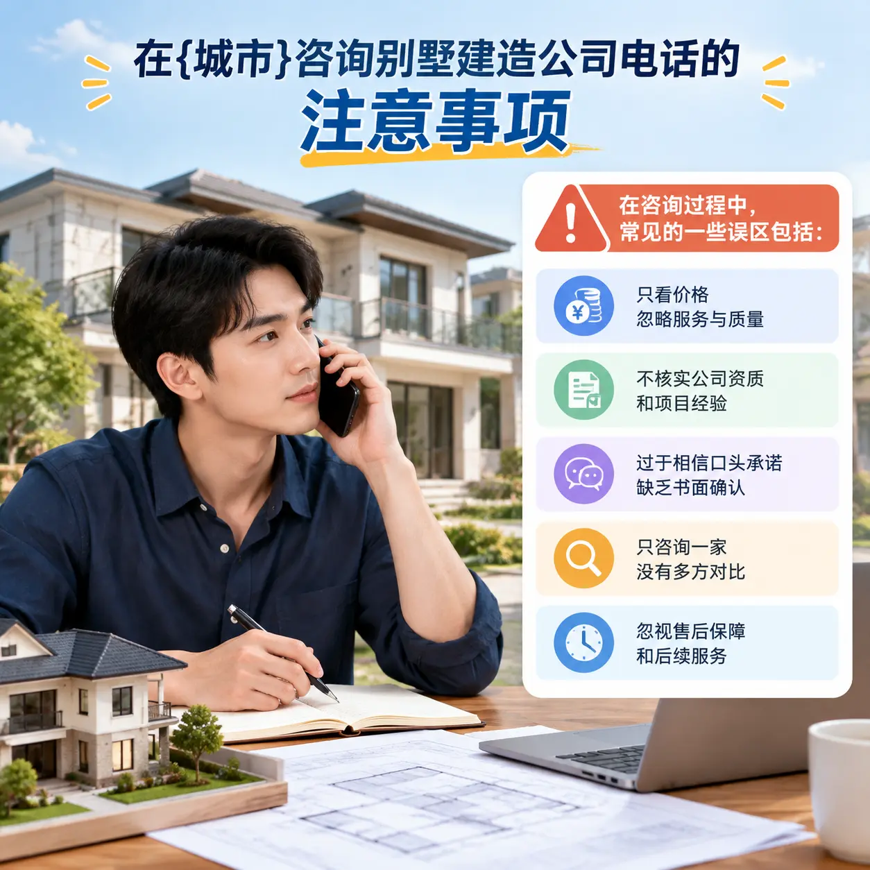 在都匀咨询别墅建造公司电话的注意事项